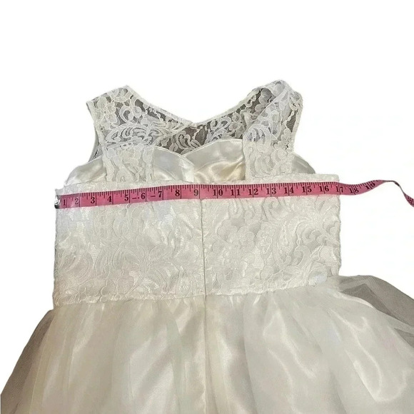Aspeed Off White Lace Tulle Short Dress Prom Formal Quince Homecoming Juniors L - Picture 12 of 16